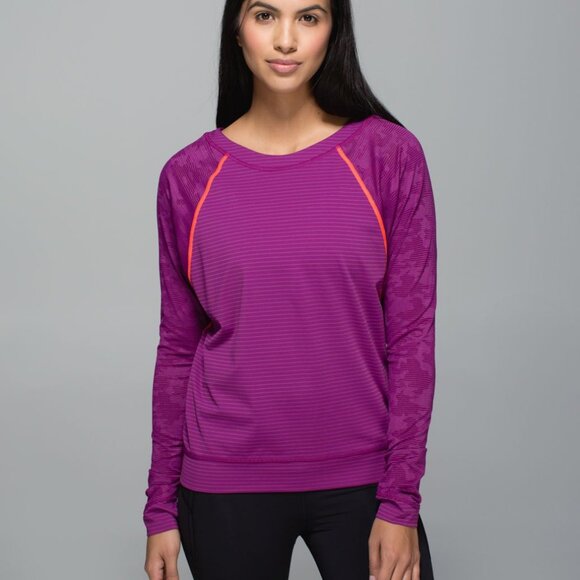 Lululemon Women's Run For Days Long Sleeve - Purple - Picture 2 of 11